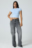 Basic High Neck Short Sleeve Top
