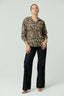 Long Sleeve Oversized Print Shirt