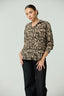 Long Sleeve Oversized Print Shirt