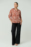 Long Sleeve Oversized Print Shirt
