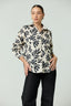 Button Up Oversized Print Shirt