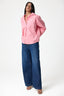 Solid Button Up Oversized Shirt