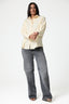 Solid Button Up Oversized Shirt