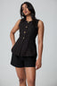 Split Button Down Waist Coat