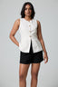 Split Button Down Waist Coat