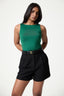 High Neck Sleeveless Top