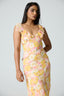 Floral Ruffle Strap Midi Dress