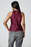 Alcea Cowl Neck Satin Top
