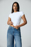 Basic High Neck Short Sleeve Top